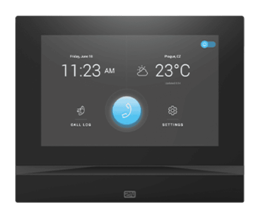 2N® Ecran de contrôle Indoor View, noir